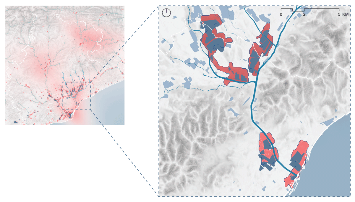 Location of Besòs basin and key sites